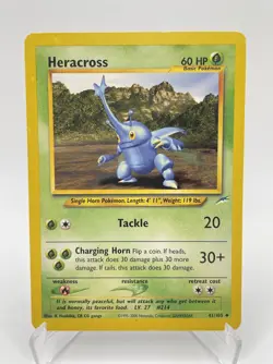 Heracross 41/105 - Neo Destiny WOTC - Uncommon Pokemon TCG Card - Nintendo 1995 - Image 1