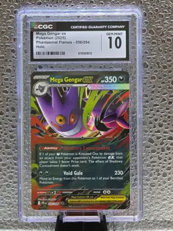Pokemon TCG | Mega Gengar ex Holo 056/094 Phantasmal Flames | CGC 10 GEM MINT - Image 1