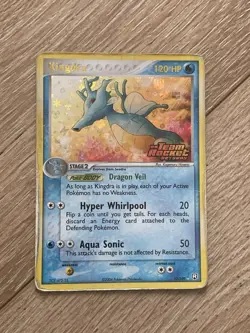 Kingdra 12/109 Team Rocket Returns Stamped Reverse Holo Pokemon TCG Damaged - Image 2