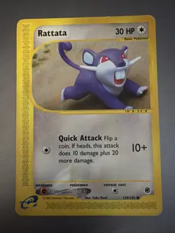 Rattata - 128/165 - Expedition Base Set - Vintage - Pokemon - 2002 - Non Holo - Image 1
