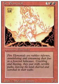 Fire Elemental - Light Play MTG Revised - Image 1