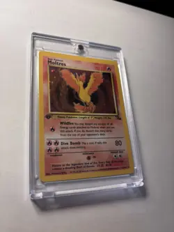 1999 Pokemon Fossil 1st Edition #12 Moltres Holo English - Image 2