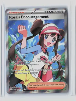 Rosa's Encouragement 114/088 Ultra Rare Perfect Order Pokemon Holo Near Mint - Image 1