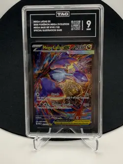 2025 POKEMON MEGA EVOLUTION SPECIAL ILLUSTRATION RARE #181 MEGA LATIAS EX TAG 9 - Image 2