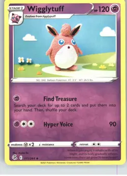 Wigglytuff 111/264 Uncommon Fusion Strike Pokemon Near Mint - Image 1