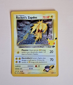 Rocket's Zapdos 15/132 Pokemon Holo Classic Collection Celebrations NM/M FRESH - Image 1