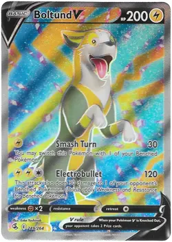 Pokemon TCG | Boltund V | Fusion Strike | 249/264 | Near Mint - Image 1