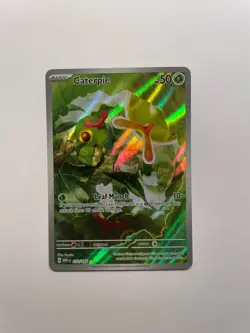 Pokemon TCG Caterpie 172/165 SV 151 Illustration Rare Holo ENG - Image 1