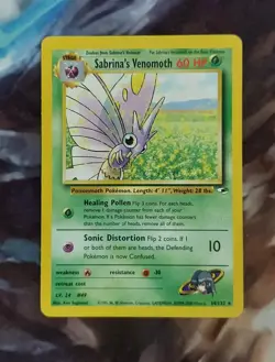Sabrina's Venomoth, Gym Heroes 34/132 - LP - Image 1
