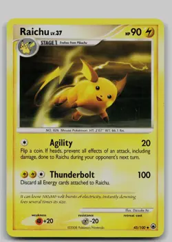Raichu 45/100 Uncommon Majestic Dawn Pokemon Near Mint - Image 1