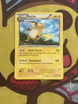 Pokemon Raichu 43/146 - Holo Rare - XY Base - Excellent - Image 1