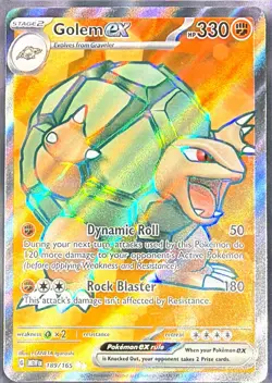 Pokemon TCG Scarlet & Violet 151 Golem ex 189/165 Ultra Rare Full Art NM - Image 4