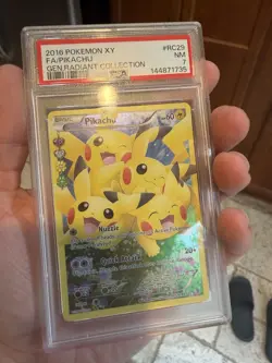 2016 Pokemon Pikachu Full Art Holo RC29/RC32 PSA 7 NM - Image 4