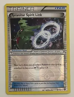 Tyranitar Spirit Link 81/98 Pokemon TCG XY Ancient Origins Reverse Holo LP - Image 1