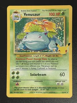 Venusaur 15/102 Celebrations 25th Anniversary Holo Card Pokemon TCG NM - Image 1