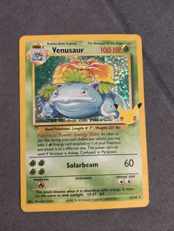 Pokemon TCG Venusaur Holo Card Celebrations 15/102 25th Anniversary Edition NM - Image 1