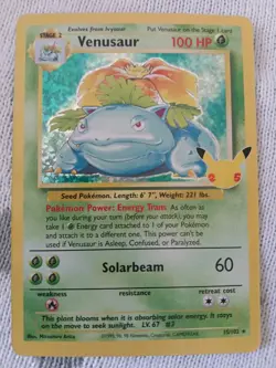 Pokemon TCG Venusaur Celebrations Card 15/102 NM Condition Mint - Image 2