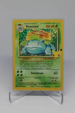 Pokemon Venusaur 15/102 Holo Celebrations 25th Anniversary Pokemon Card TCG NM - Image 1