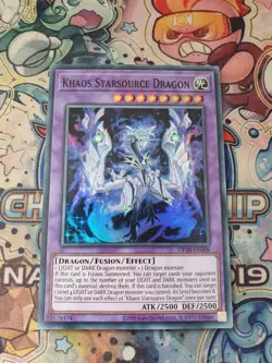 Yu-Gi-Oh! Khaos Starsource Dragon OP28-EN008 Super Rare - Image 1