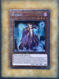 Yugioh Merlin NKRT-EN001 Platinum Rare Limited Edition NM - Image 1