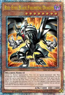 Near Mint, English Yu Gi Oh Red-Eyes Black Fullmetal Dragon - ROTA-EN005 - Quart - Image 1