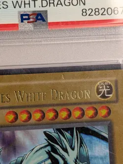 2002 YU-GI-OH! LOB-LEGEND OF BLUE EYES WHITE DRAGON BLUE-EYES WHITE DRAGON PSA 6 - Image 2
