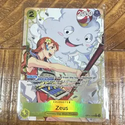 Bandai One Piece CCG Zeus OP11-106 Rare Foil 2000 Power A Fist Divine Alt Art - Image 1