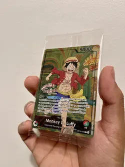 One Piece Card French Luffy Op13-001 X Musee Grevin Promo New - Image 2