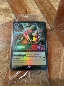 D23 Exclusive Lorcana Cards 2025 And 2026 Mad Hatter & Iago - Image 2