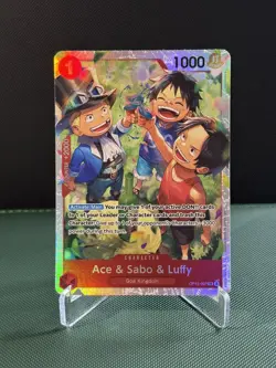 Ace & Sabo & Luffy SR OP13-007 English One Piece TCG Card - Image 1