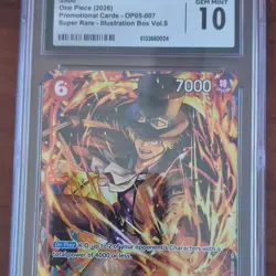 One Piece Sabo OP05-007 Illustration Box Vol.5 Super Rare Promo Card CGC 10 - Image 1