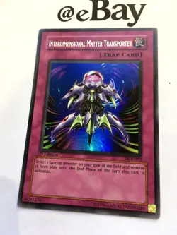 YUGIOH - INTERDIMENSIONAL MATTER TRANSPORTER - DCR-052 - 1ST ED - ULTRA RARE NM - Image 3