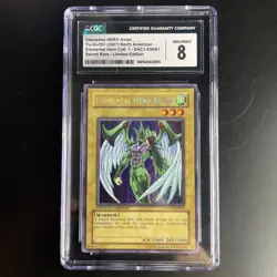 Elemental Hero Avian EHC1-EN001 Limited Edition Secret Rare YuGiOh CGC 8 - Image 1