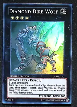 Diamond Dire Wolf - CT10-EN012 - Super Rare - Limited Edition - Yugioh - Image 1