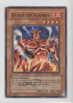 Spirit of Flames Unlimited YuGiOh Labyrinth Nightmare #LON-067 2003 READ - Image 1