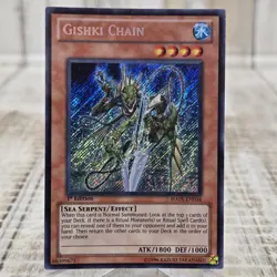 Yugioh Gishki Chain HA05-EN034 1st Edition Ultra Rare - Image 1