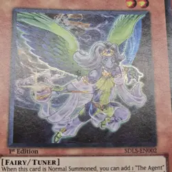 Yugioh The Agent Of Mystery - Earth SDLS-EN002 1st Edition Super Rare - Image 3