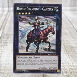 Yugioh Heroic Champion - Gandiva 1st Edition ABYR-EN042 - Image 1