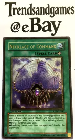 YUGIOH - NECKLACE OF COMMAND - RDS-EN040 - 1ST ED - ULTIMATE - EXCELLENT - RISE - Image 1