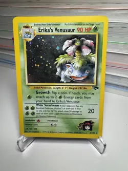 Pokemon TCG Erika's Venusaur Gym Challenge 4 Holo Unlimited Rare Card MP - Image 1