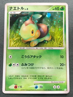 Pokemon card Turtwig LV.8 001/014 Pt 2008 Pokemon TCG Japan Nintendo Holo Rare - Image 1