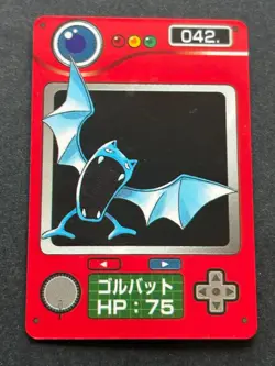 Golbat NO.042 Pokemon Zukan Pokedex mini card Pokemon Anime Japanese Nintendo - Image 1