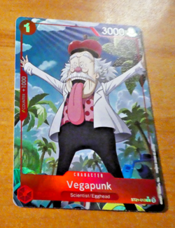 ONE PIECE ENGLISH CARD HOLO GAME CARTE VEGAPUNK ST21-013 Alt EN MINT - Image 1