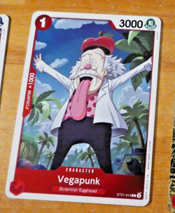 ONE PIECE ENGLISH CARD GAME HOLO CARTE VEGAPUNK ST21-013 EN ST NM - Image 1