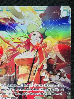 CARD ONE PIECE TCG - More Pizza Jewelry Bonney Alternate Art NEAR MINT English - Image 3