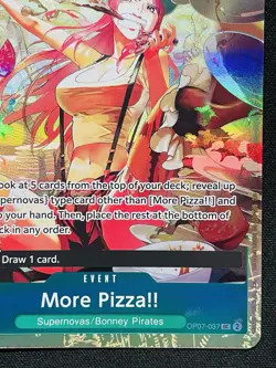 CARD ONE PIECE TCG - More Pizza Jewelry Bonney Alternate Art NEAR MINT English - Image 4