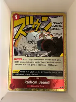 OP01-029 Radical Beam!! (Jolly Roger Foil) English UC One Piece TCG Card Game - Image 1