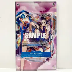 ONE PIECE TCG EXTENDED ART ACRYLIC CASE CARD BOA HANCOCK OP01-078 SR ALT ART CCG - Image 1