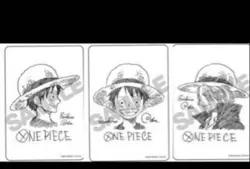 One Piece Natsucomi 2022 Double Sticker 3 Types Eiichiro Oda Signature - Image 4