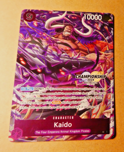 One Piece English Card Game Holo Championship Carte Kaido ST04-003 SR 2024 - Image 1